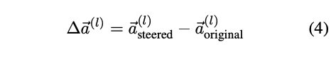 Activation Difference Formula